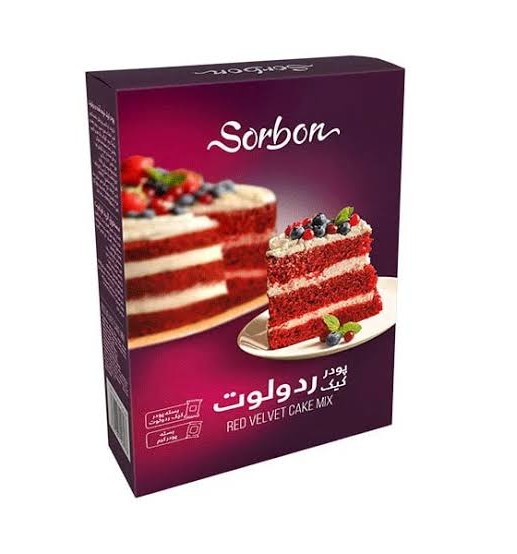 سوربن پودر کیک ردولوت 600گرم
